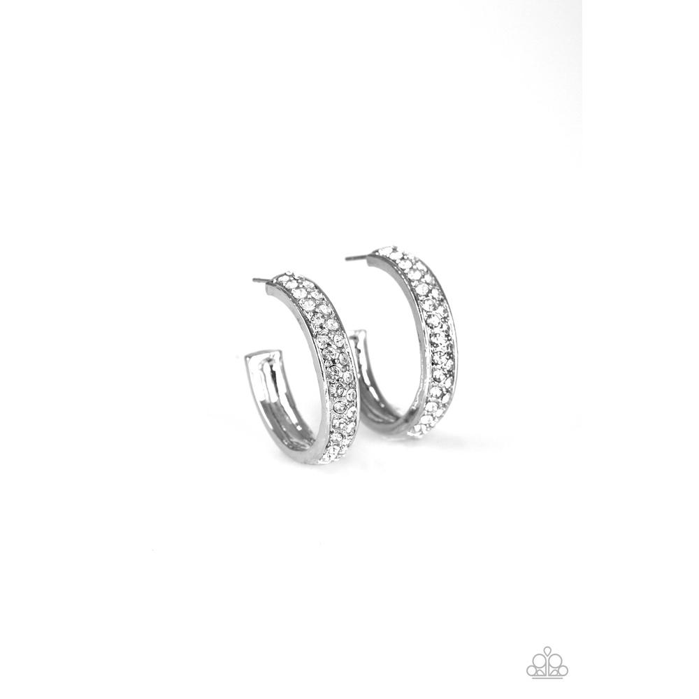 Cash Flow - White Earring - Paparazzi - Dare2bdazzlin N Jewelry