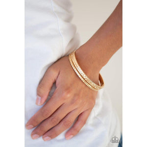Casually Couture Gold Bracelets - Paparazzi - Dare2bdazzlin N Jewelry