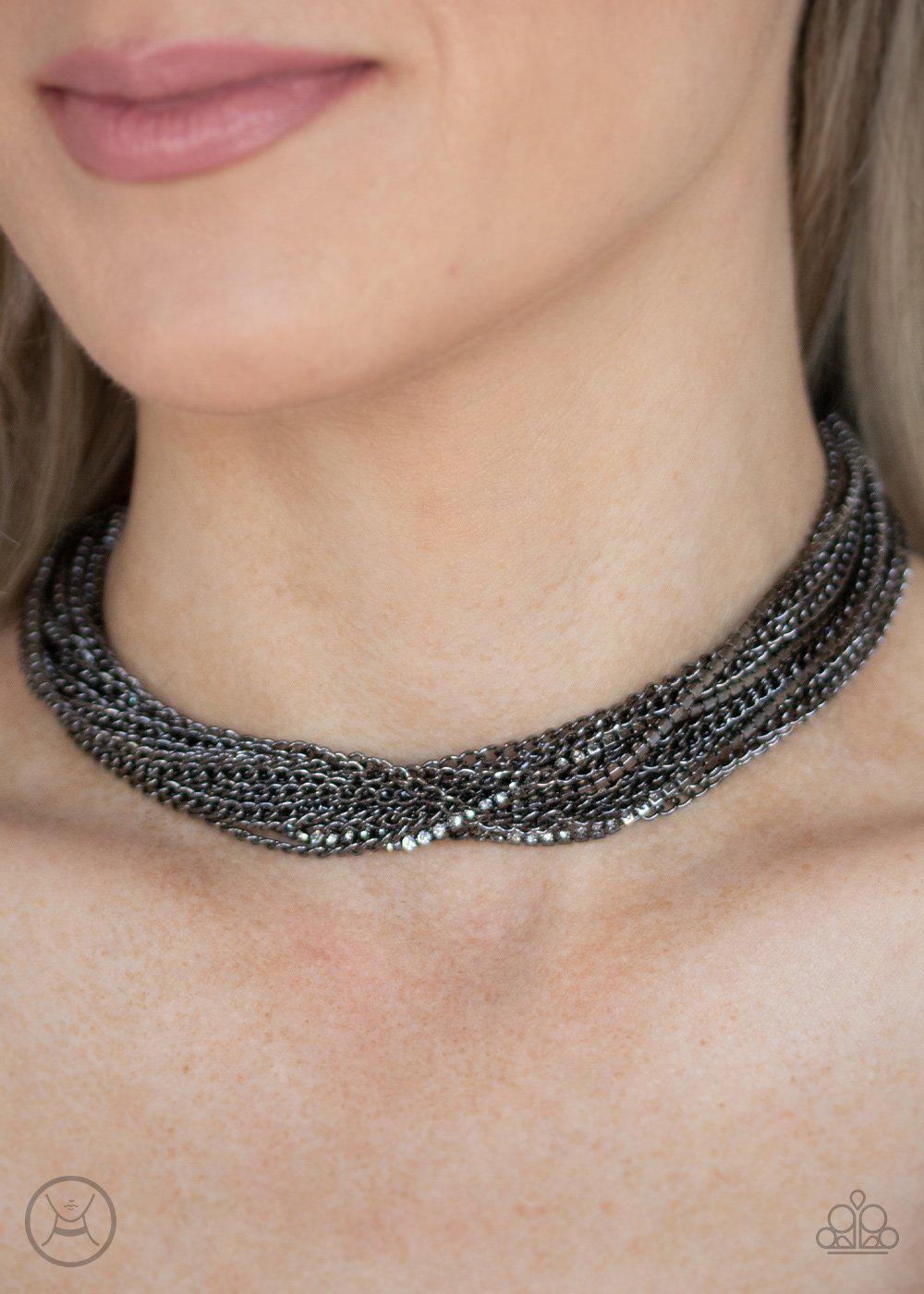 Catch You LAYER! - Black Necklace - Paparazzi - Dare2bdazzlin N Jewelry