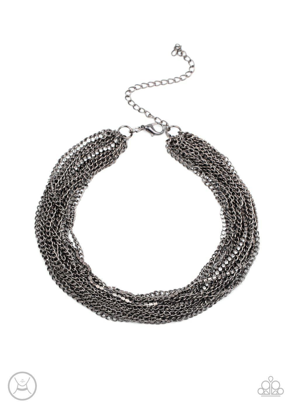 Catch You LAYER! - Black Necklace - Paparazzi - Dare2bdazzlin N Jewelry