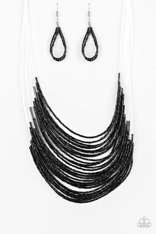 Catwalk Queen Black Necklace - Paparazzi - Dare2bdazzlin N Jewelry