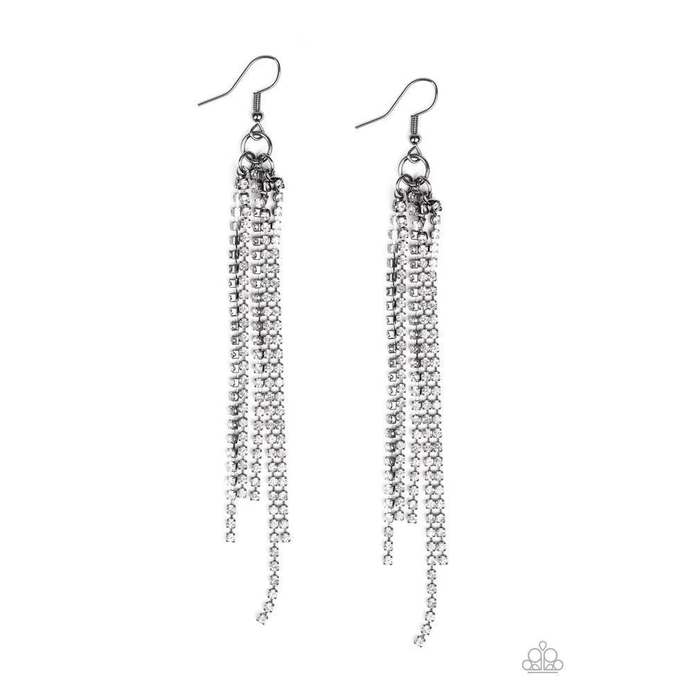 Center Stage Status Black Earrings - Paparazzi - Dare2bdazzlin N Jewelry