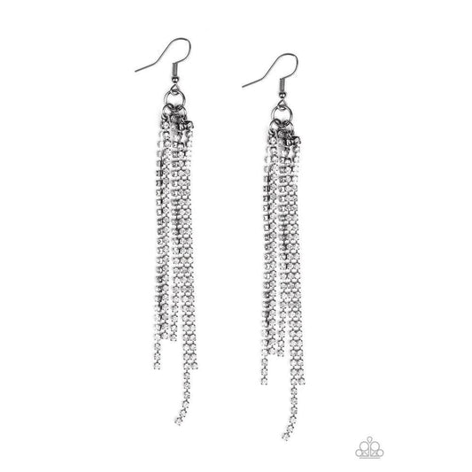Center Stage Status Black Earrings - Paparazzi - Dare2bdazzlin N Jewelry