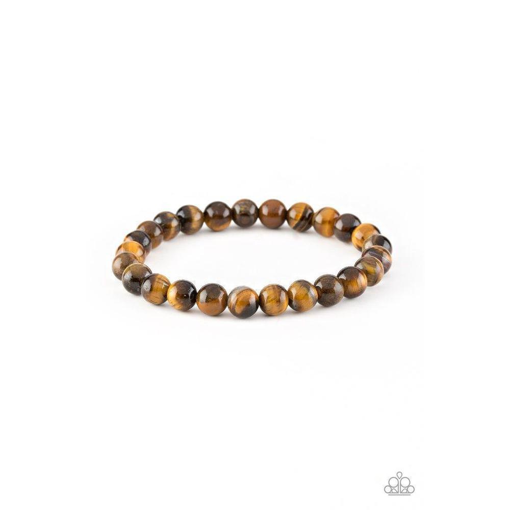 Centered Brown Urban Bracelet - Paparazzi - Dare2bdazzlin N Jewelry