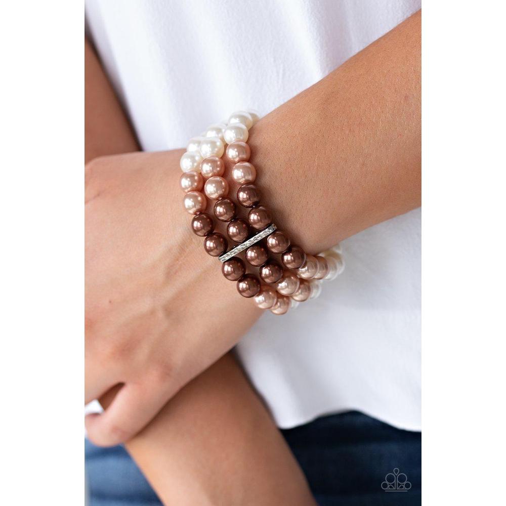 Central Park Celebrity Brown Bracelet - Paparazzi - Dare2bdazzlin N Jewelry