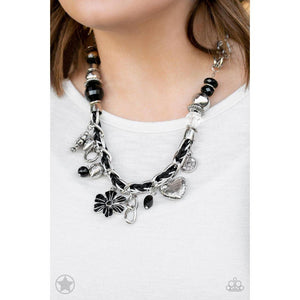 Charmed, I Am Sure - Black Necklace - Paparazzi - Dare2bdazzlin N Jewelry