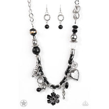 Load image into Gallery viewer, Charmed, I Am Sure - Black Necklace - Paparazzi - Dare2bdazzlin N Jewelry

