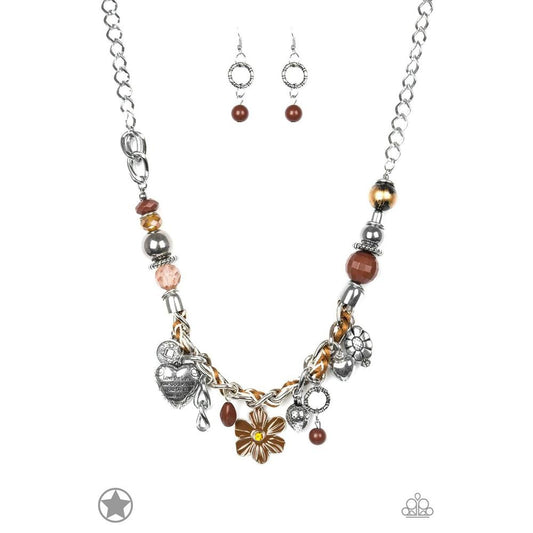 Charmed, I Am Sure - Brown Necklace - Paparazzi - Dare2bdazzlin N Jewelry