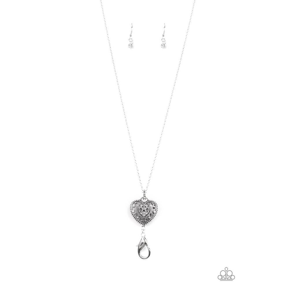 Charmingly Casanova White Lanyard Necklace - Paparazzi - Dare2bdazzlin N Jewelry