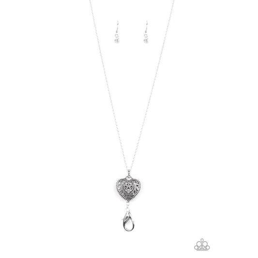 Charmingly Casanova White Lanyard Necklace - Paparazzi - Dare2bdazzlin N Jewelry