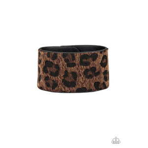 Cheetah Cabana Brown Urban Bracelet - Paparazzi - Dare2bdazzlin N Jewelry