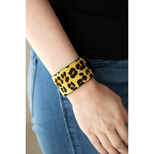 Load image into Gallery viewer, Cheetah Cabana Yellow Urban Bracelet - Paparazzi - Dare2bdazzlin N Jewelry
