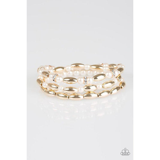 Chic Contender - Gold Bracelet - Paparazzi - Dare2bdazzlin N Jewelry