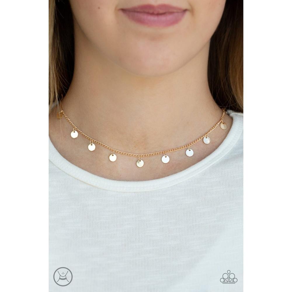 CHIME A Little Brighter - Gold Necklace - Paparazzi - Dare2bdazzlin N Jewelry