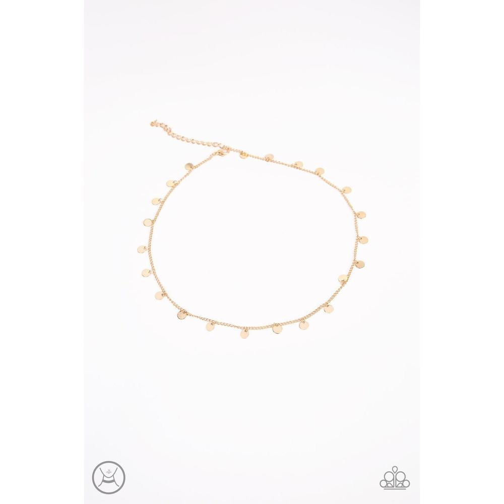 CHIME A Little Brighter - Gold Necklace - Paparazzi - Dare2bdazzlin N Jewelry