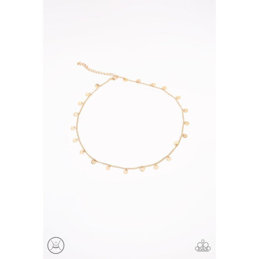 CHIME A Little Brighter - Gold Necklace - Paparazzi - Dare2bdazzlin N Jewelry