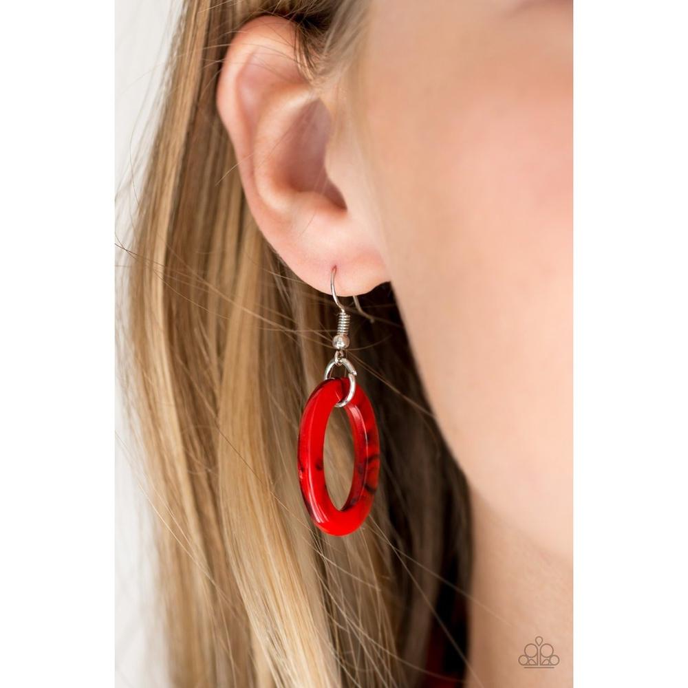 Chromatic Charm Red Necklace - Paparazzi - Dare2bdazzlin N Jewelry