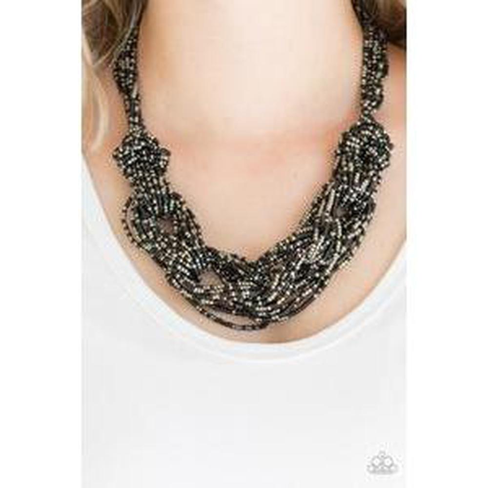 City Catwalk Black Necklace - Paparazzi - Dare2bdazzlin N Jewelry