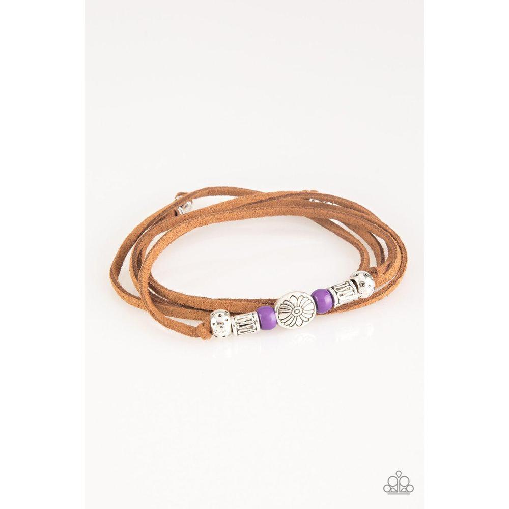 Clear A Path Purple Urban Bracelet - Paparazzi - Dare2bdazzlin N Jewelry