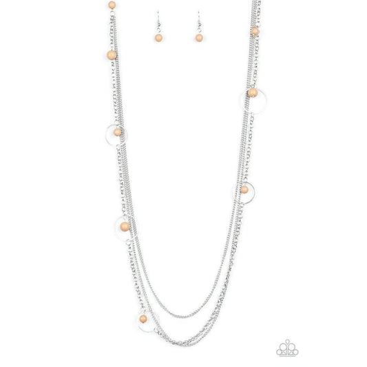 Collectively Carefree Brown Necklace - Paparazzi - Dare2bdazzlin N Jewelry