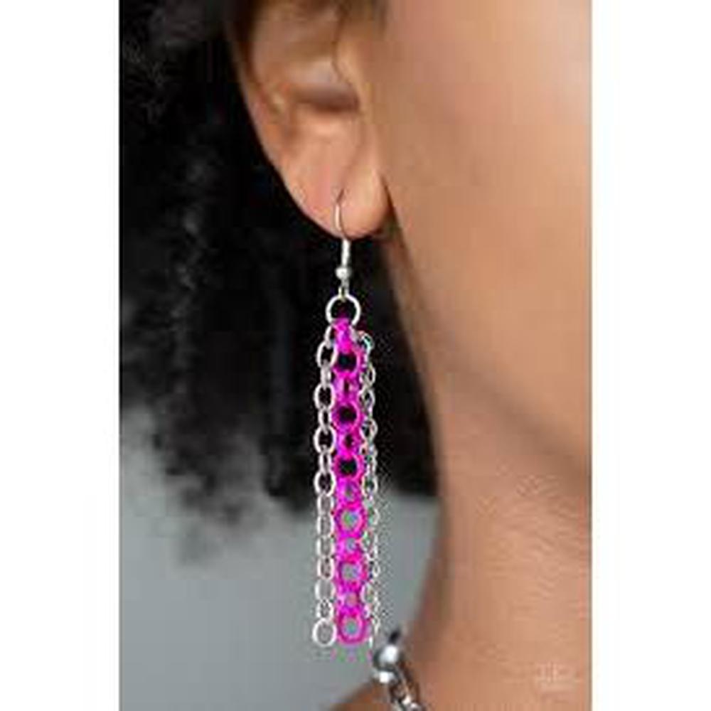 Color Bomb Pink Necklace - Paparazzi - Dare2bdazzlin N Jewelry