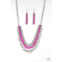 Load image into Gallery viewer, Color Bomb Pink Necklace - Paparazzi - Dare2bdazzlin N Jewelry
