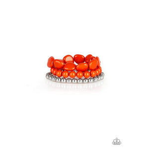 Color Venture - Orange Bracelet - Paparazzi - Dare2bdazzlin N Jewelry