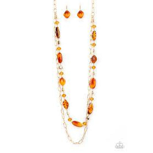 Colorful Couture Brown Necklace - Paparazzi - Dare2bdazzlin N Jewelry