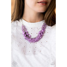 Load image into Gallery viewer, Colorfully Clustered Purple Necklace - Paparazzi - Dare2bdazzlin N Jewelry
