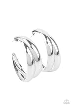 Load image into Gallery viewer, Colossal Curves - Silver Earring - Paparazzi - Dare2bdazzlin N Jewelry
