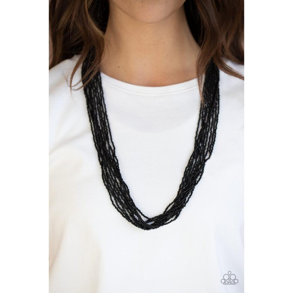 Congo Colada - Black Necklace - Paparazzi - Dare2bdazzlin N Jewelry
