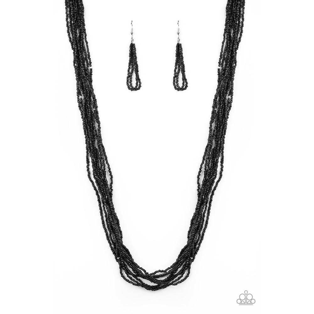 Congo Colada - Black Necklace - Paparazzi - Dare2bdazzlin N Jewelry
