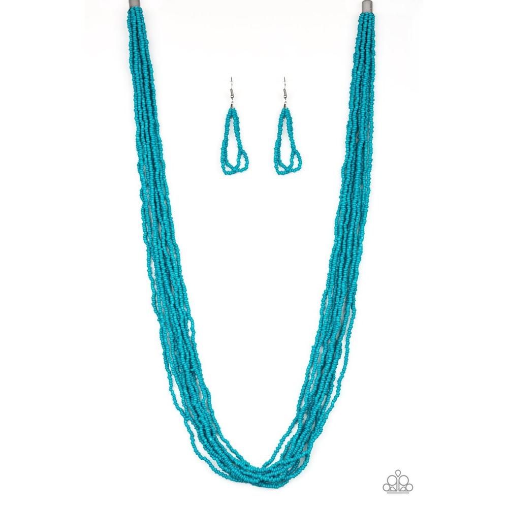 Congo Colada - Blue Necklace - Paparazzi - Dare2bdazzlin N Jewelry