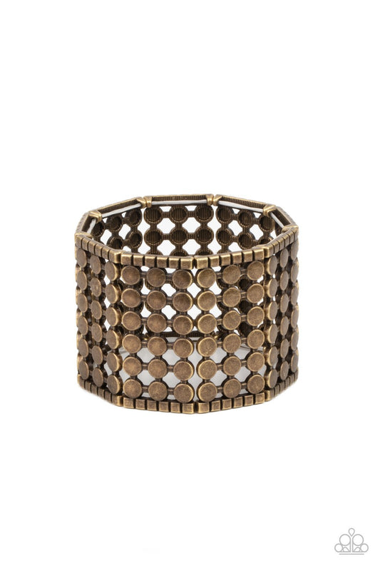 Cool and CONNECTED - Brass Bracelet - Paparazzi - Dare2bdazzlin N Jewelry