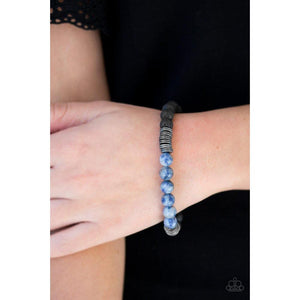 Cool-Headed Blue Urban Bracelet - Paparazzi - Dare2bdazzlin N Jewelry