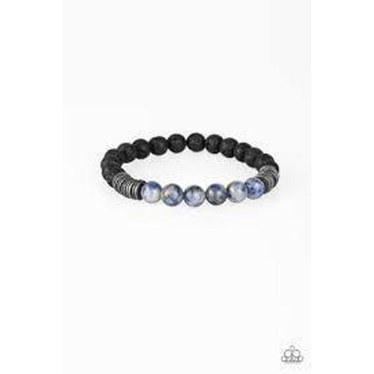 Cool-Headed Blue Urban Bracelet - Paparazzi - Dare2bdazzlin N Jewelry