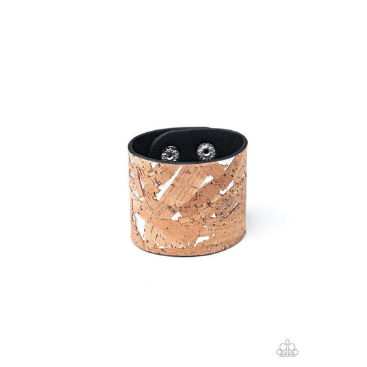 Cork Congo - Silver Bracelet - Paparazzi - Dare2bdazzlin N Jewelry