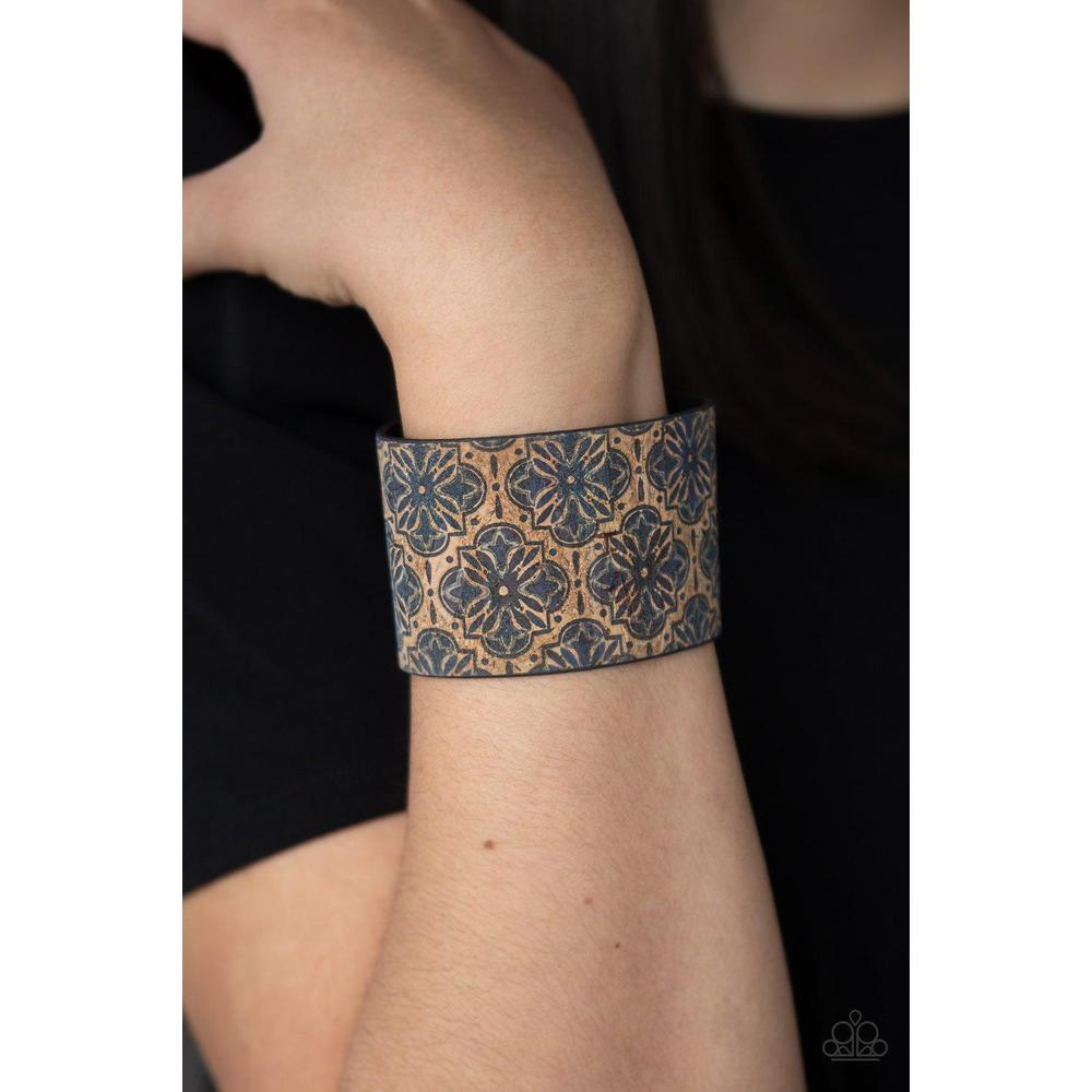 Cork Culture - Blue Urban Bracelet - Paparazzi - Dare2bdazzlin N Jewelry