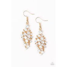 Load image into Gallery viewer, Cosmetically Chic Gold Earrings - Paparazzi - Dare2bdazzlin N Jewelry
