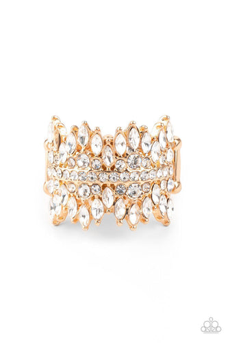 Cosmic Confetti - Gold Ring - Paparazzi - Dare2bdazzlin N Jewelry