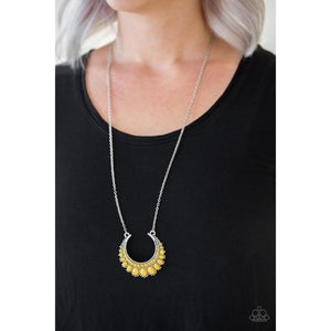 Count to ZEN Yellow Necklace - Paparazzi - Dare2bdazzlin N Jewelry
