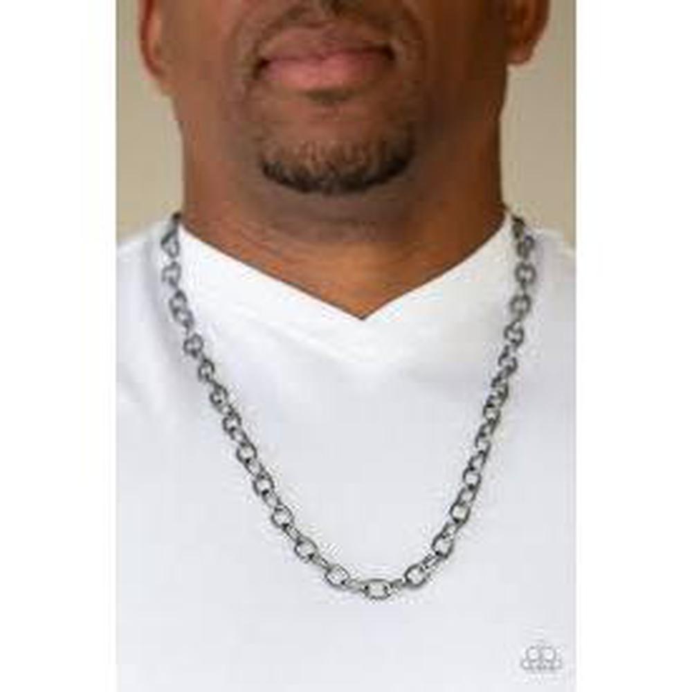Courtside  Seats Black Necklace - Paparazzi - Dare2bdazzlin N Jewelry