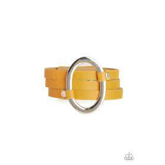 Cowgirl Cavalier Yellow Urban Necklace - Paparazzi - Dare2bdazzlin N Jewelry