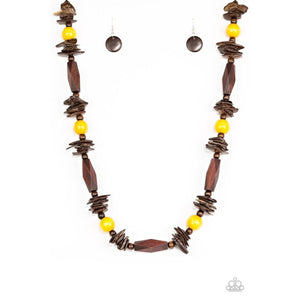 Cozumel Coast Yellow Necklace - Paparazzi - Paparazzi - Dare2bdazzlin N Jewelry