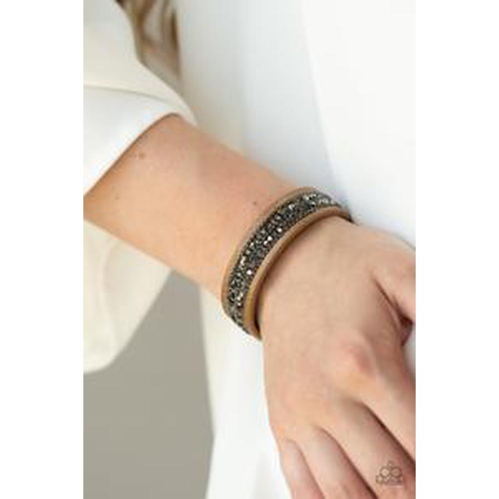 Crunch Time Brown Bracelet - Paparazzi - Dare2bdazzlin N Jewelry