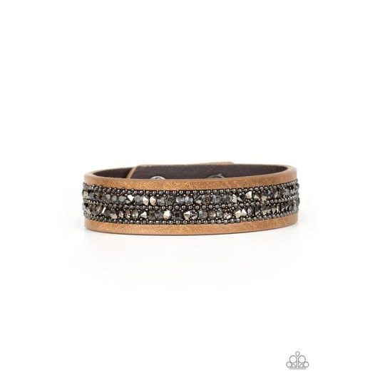 Crunch Time Brown Bracelet - Paparazzi - Dare2bdazzlin N Jewelry
