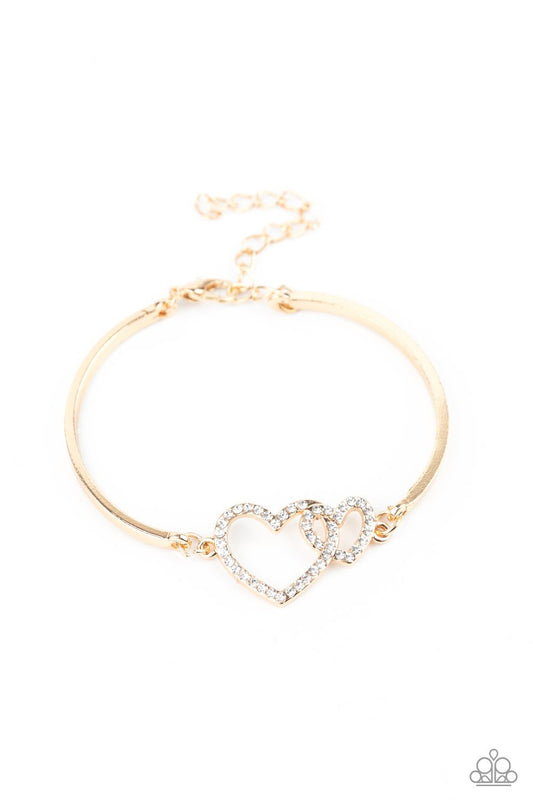 Cupid is Calling - Gold Bracelet - Paparazzi - Dare2bdazzlin N Jewelry
