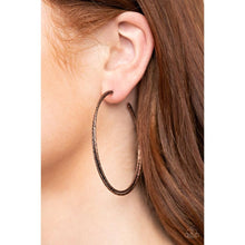 Load image into Gallery viewer, Curved Couture - Copper Earring - Paparazzi - Dare2bdazzlin N Jewelry
