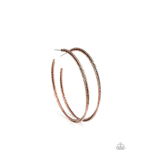 Curved Couture - Copper Earring - Paparazzi - Dare2bdazzlin N Jewelry