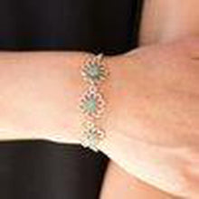 Load image into Gallery viewer, Dancing Daffodils - Blue Bracelet - Paparazzi - Dare2bdazzlin N Jewelry
